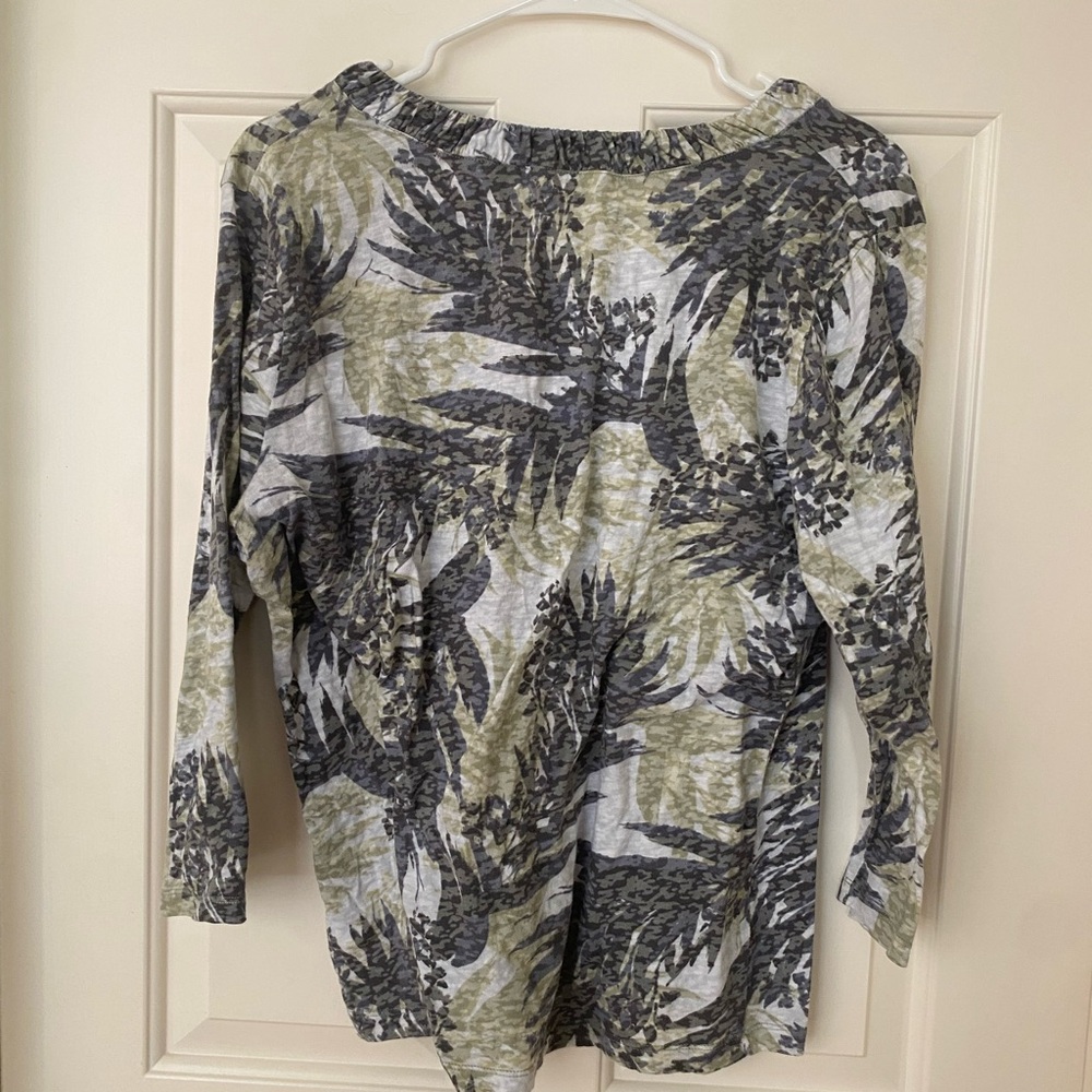 Talbots Patterned Cotton Top - Picture 5 of 5